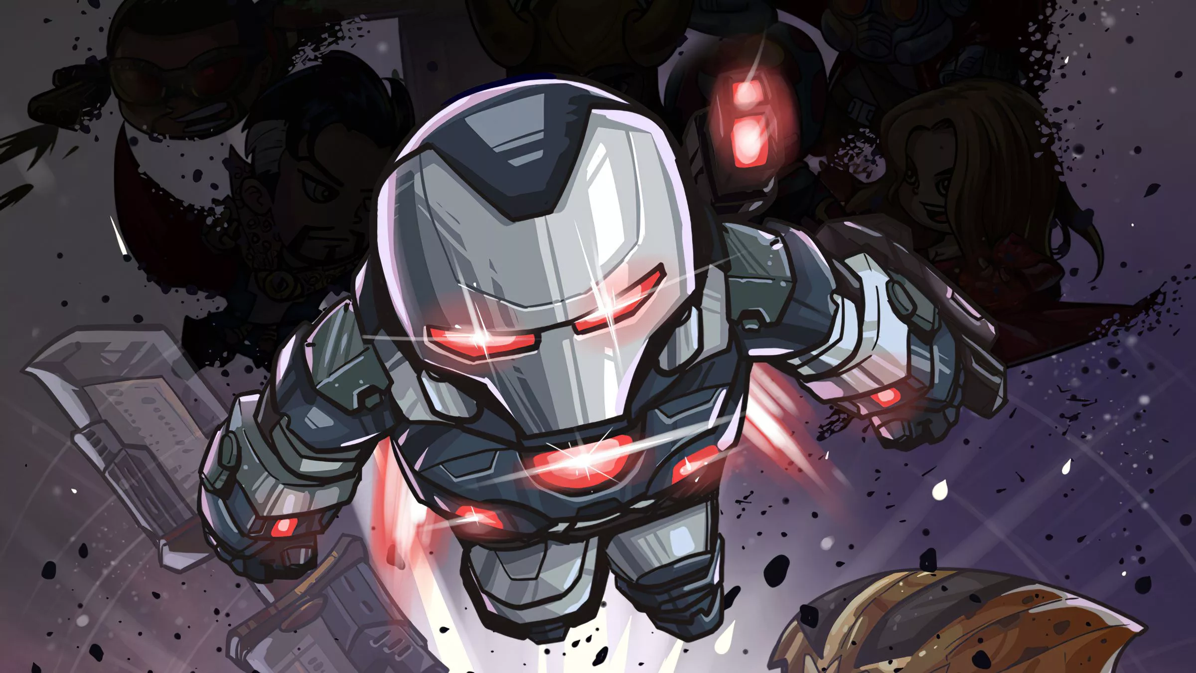 War Machine Marvel Comic Art Wallpaper