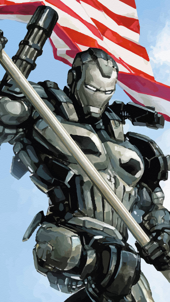 Download Comic War Machine Phone Wallpaper