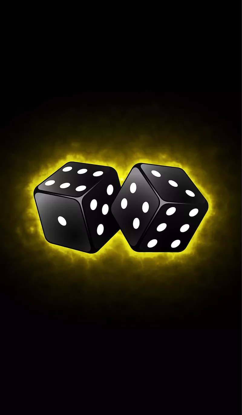 HD yellow dice wallpaper