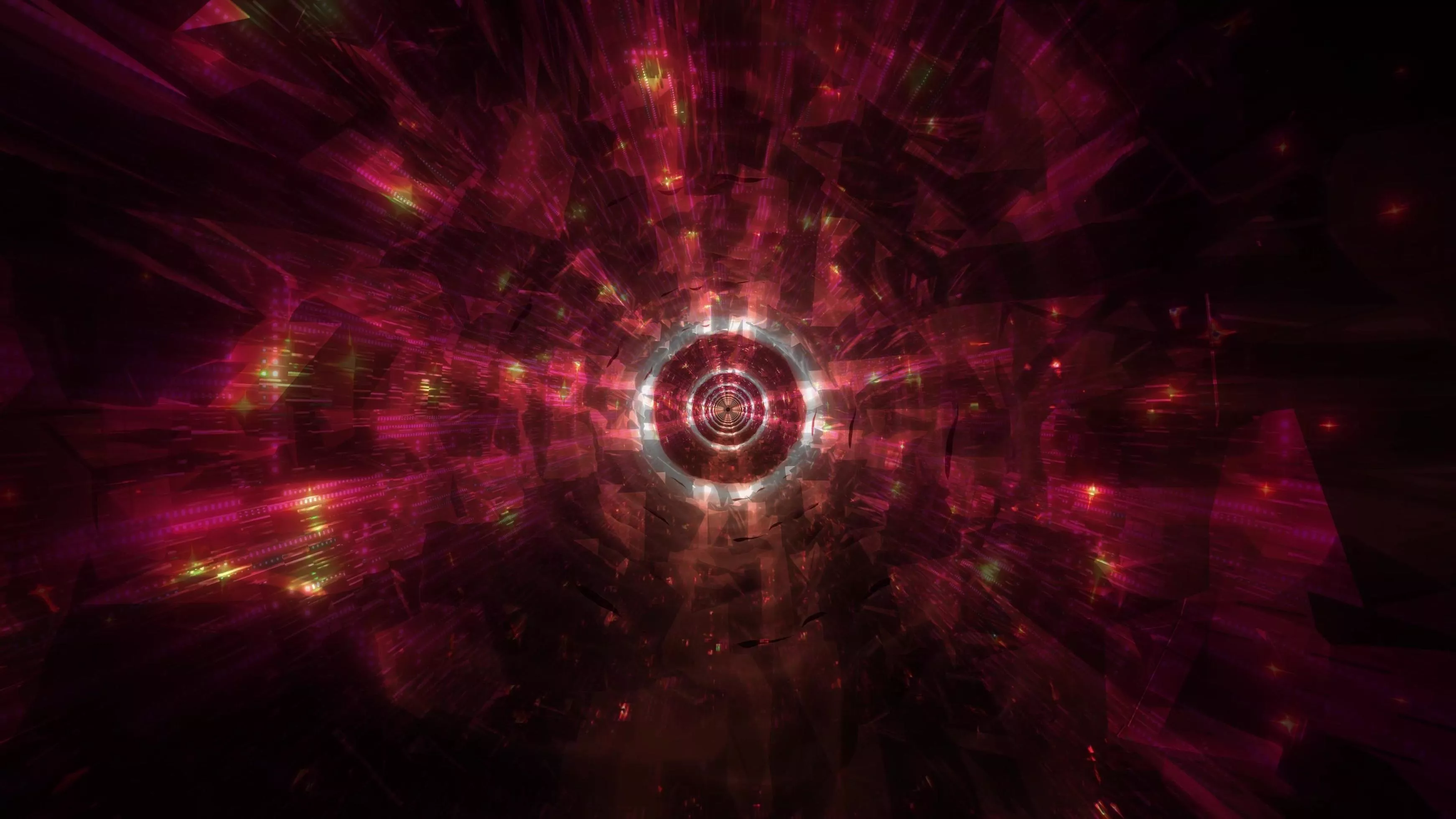 Ambient cool dark tech hole tunnel 3D