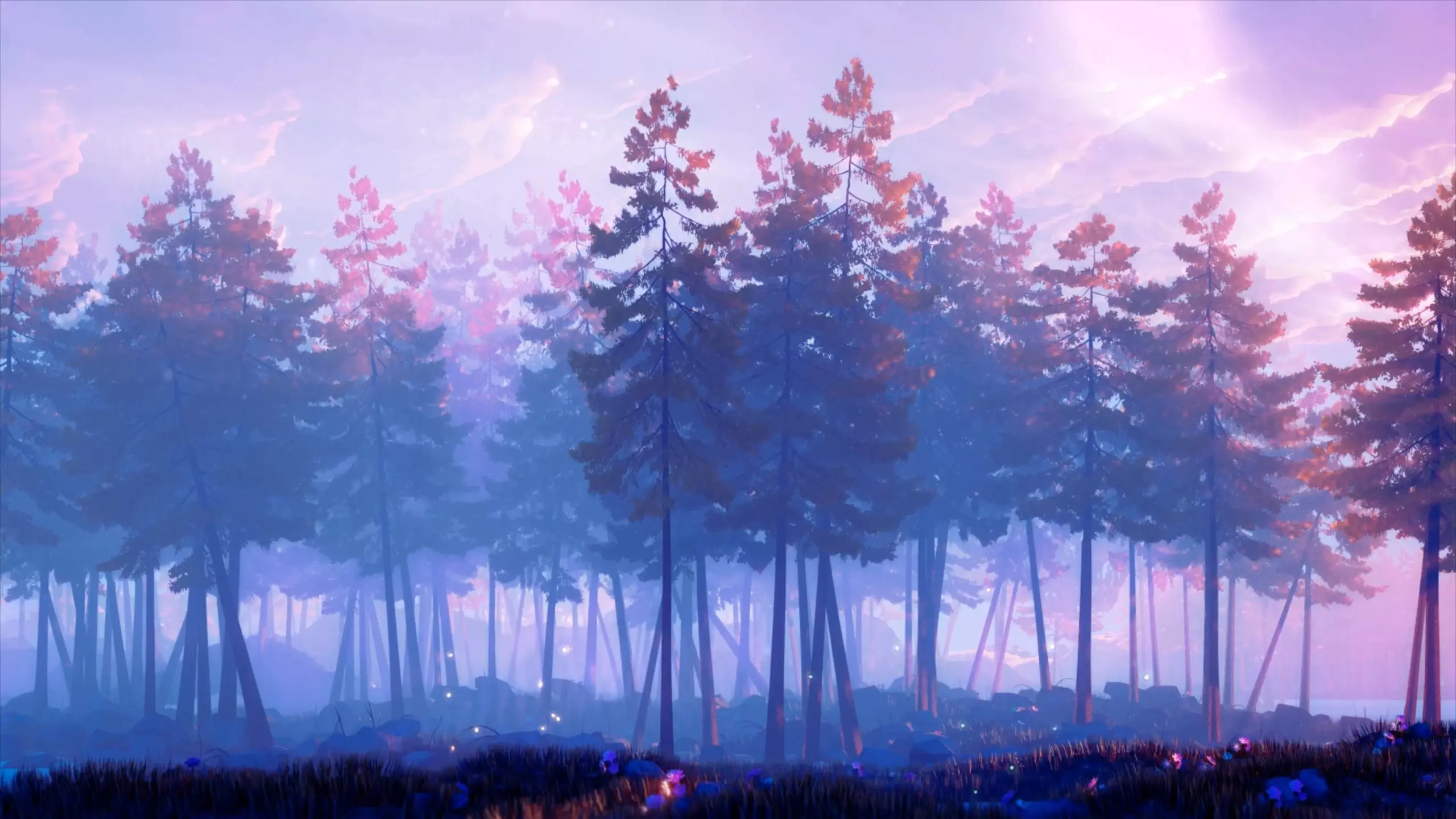 Live wallpaper Aesthetic Pine Forest