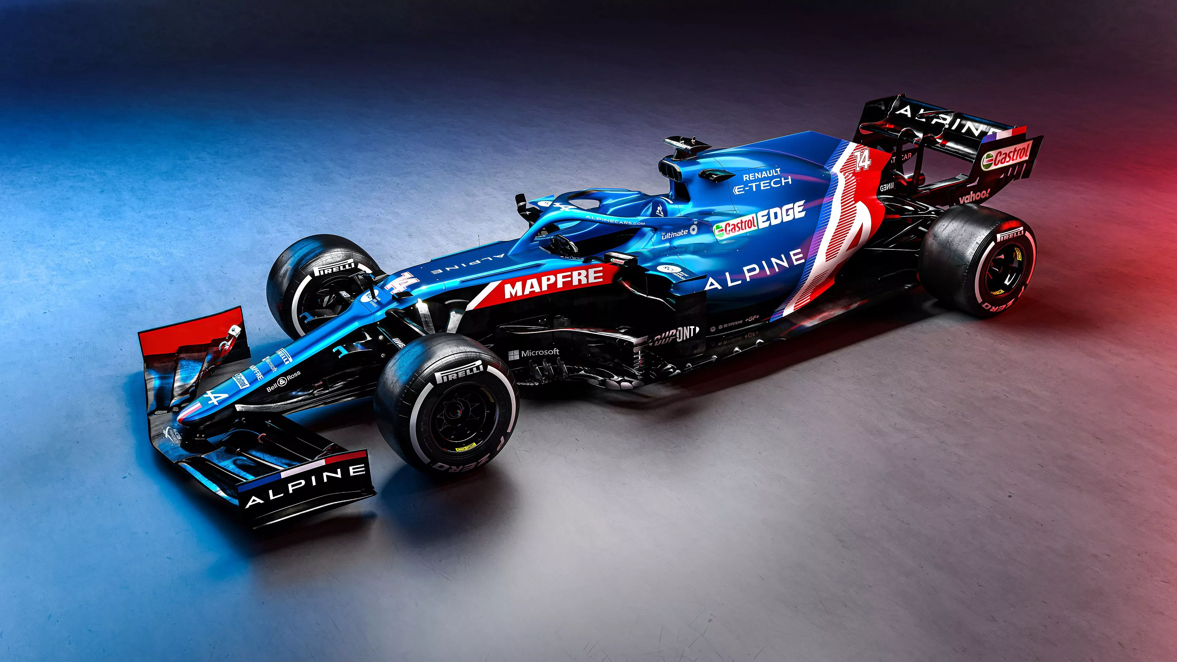 F1 Vehicle Alpine A521 4k Ultra