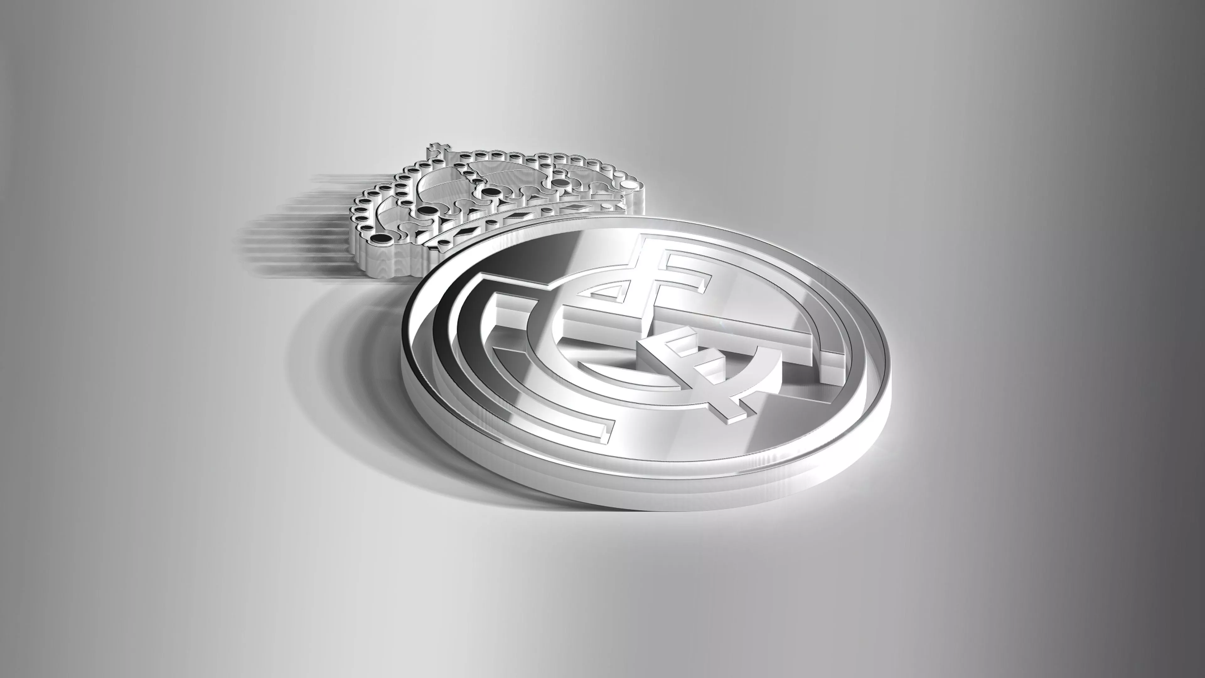 Real Madrid CF Wallpaper 4K, Monochrome