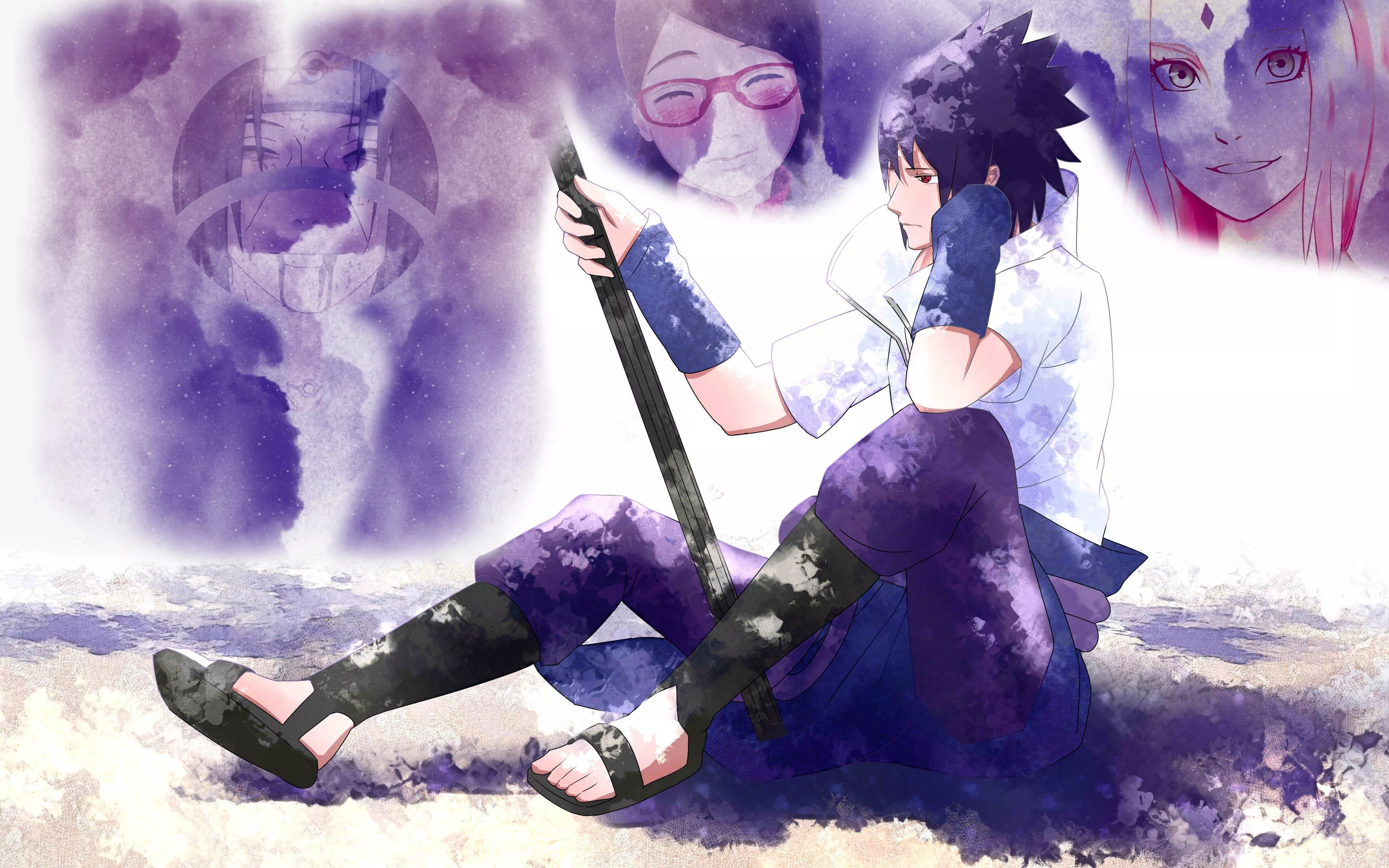 Wallpaper Naruto, Sasuke Uchiha, Sasuke