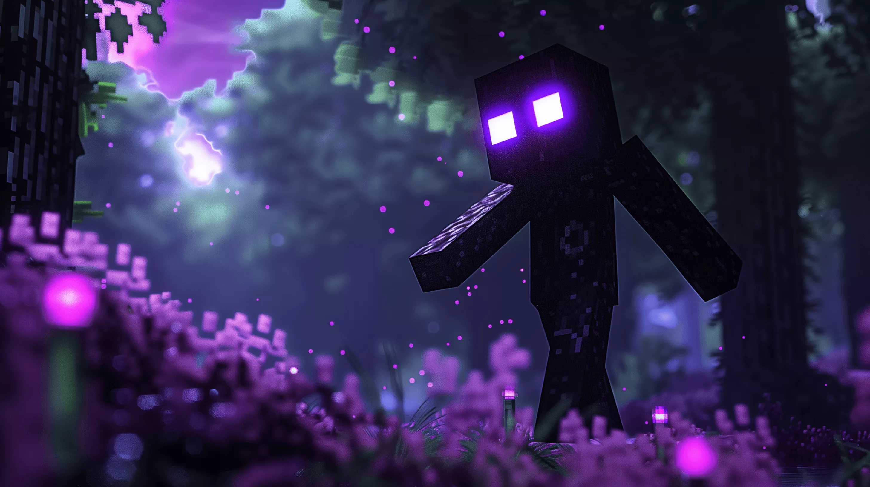Minecraft Enderman HD Wallpaper