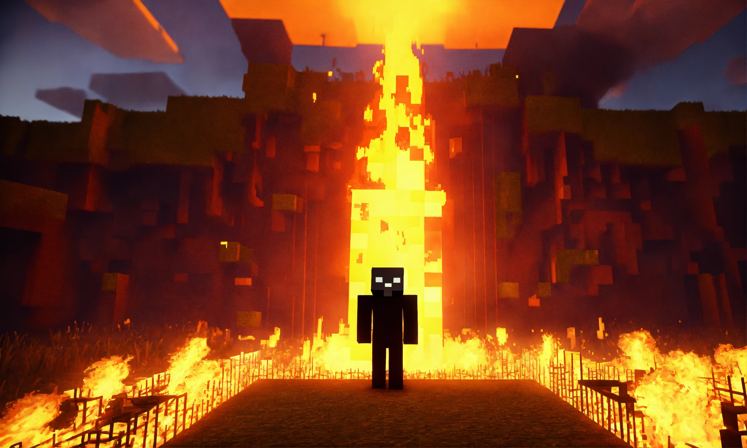 Minecraft enderman, scary