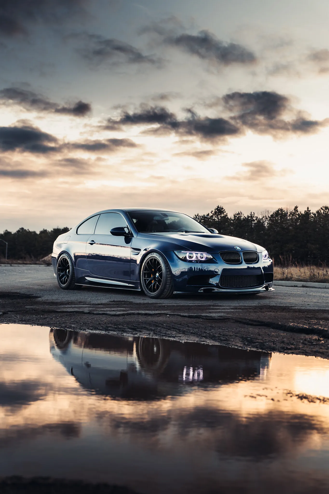 BMW E92 Coupe M3 With 18 EC 7 Wheels