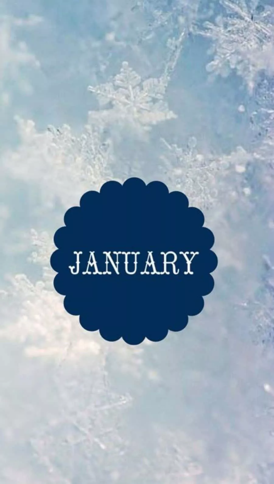 January Phone Wallpaper