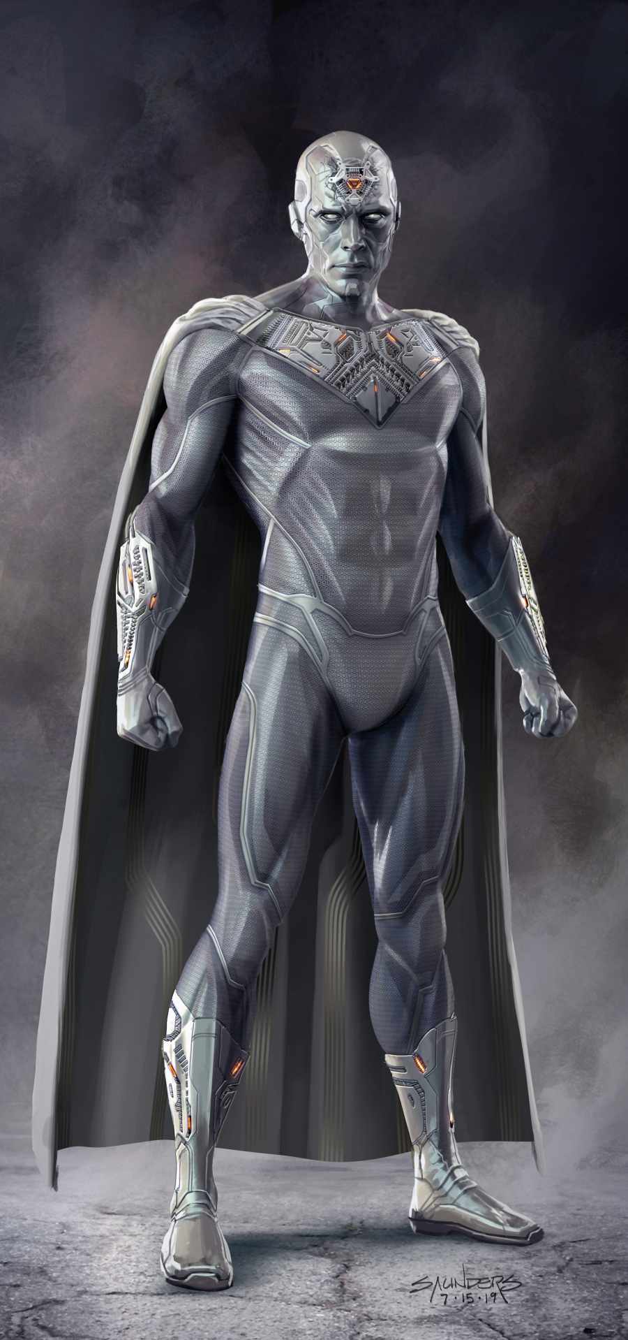 White Vision iPhone Wallpaper