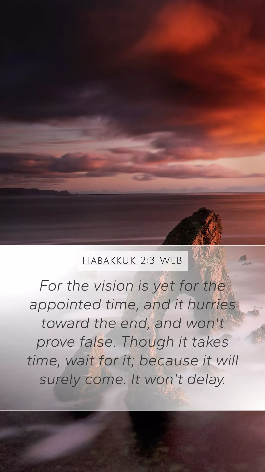 Habakkuk 2:3 WEB Mobile Phone Wallpaper