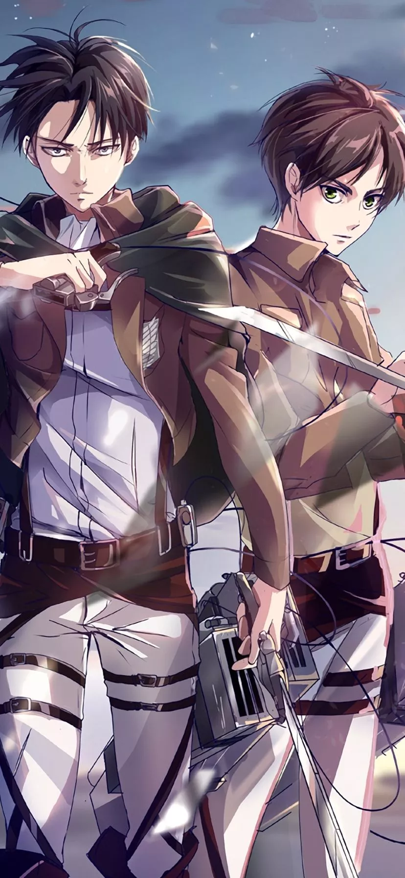 Levi Ackerman Eren Yeager Anime Attack