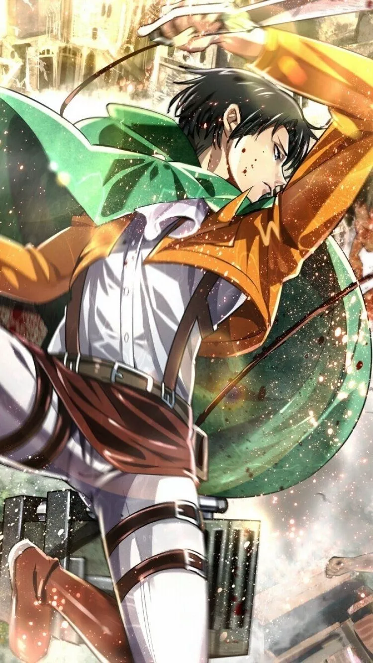 Titan Levi Ackerman Anime Phone Wallpaper