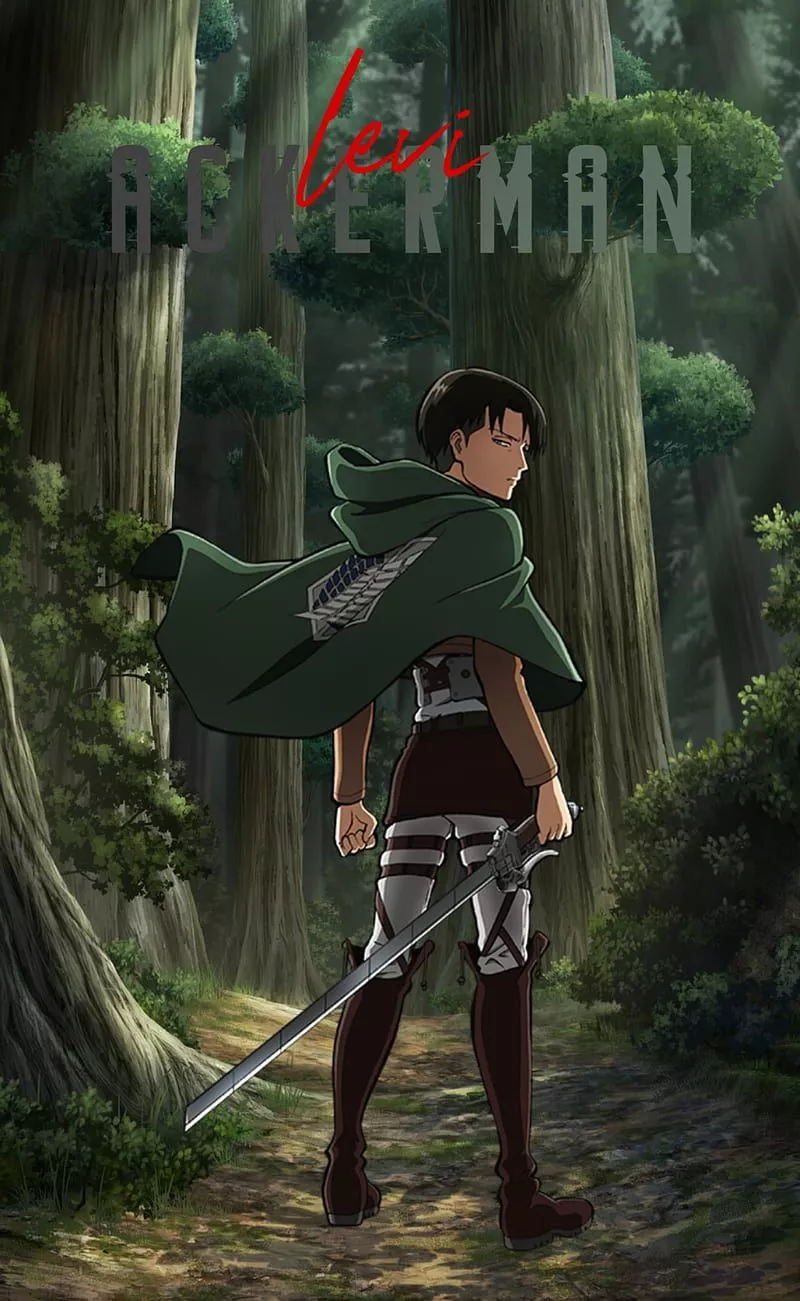 LEVI, anime, attack on titan, HD phone