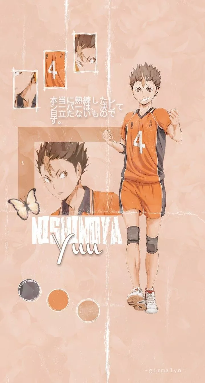 Aesthetic Haikyuu's Nishinoya Yuu Wallpaper