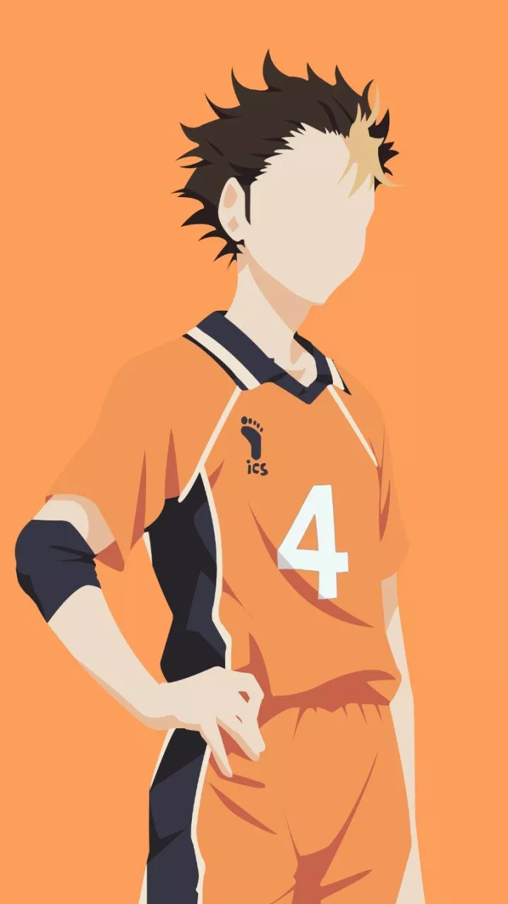 Nishinoya Anime Haikyū!! Phone Wallpaper