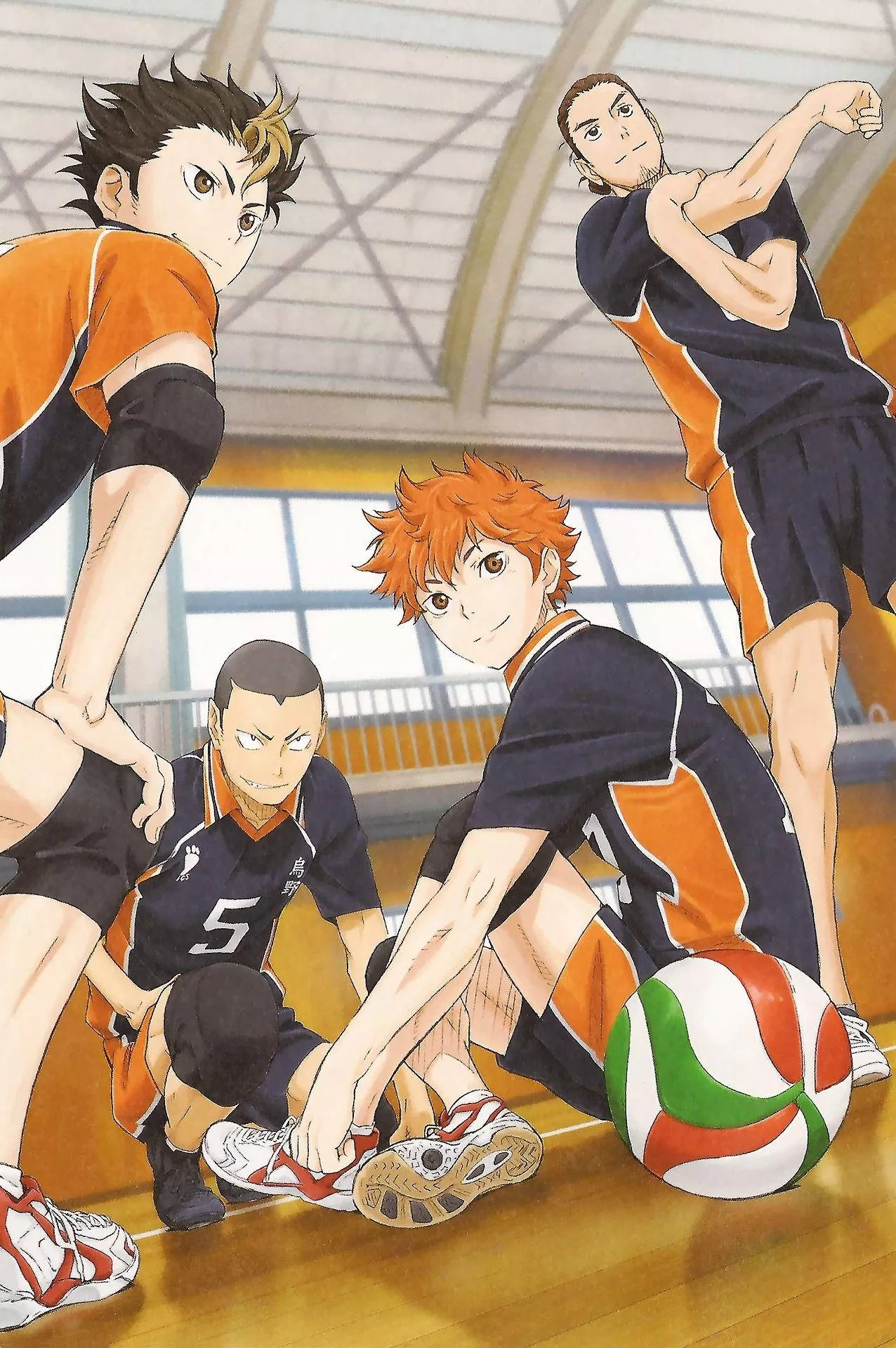 Nishinoya, Tanaka, Hinata, And Asahi
