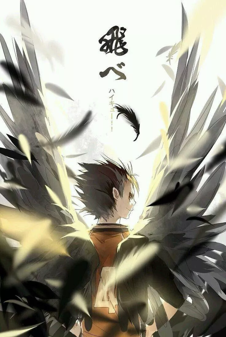 Yu Nishinoya Black And White Wings