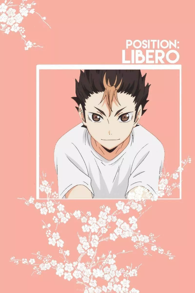 Yu Nishinoya Peach Floral Portrait