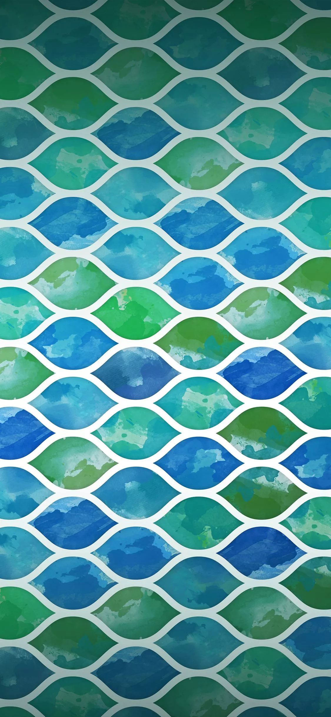 Art Blue Watercolor Pattern