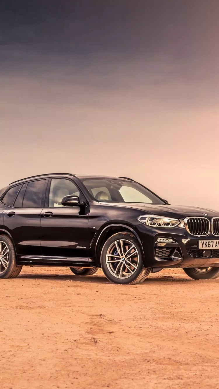 wallpaper 750x1334 bmw x3, black suv
