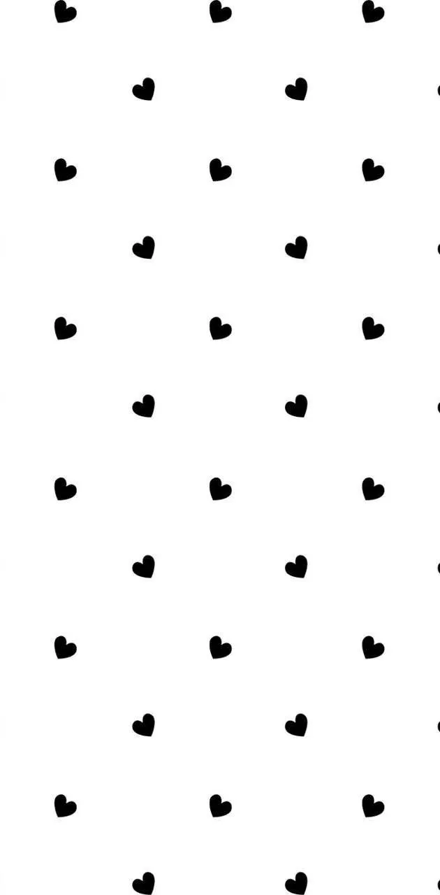 Caption: Stylish Heart Design On Black