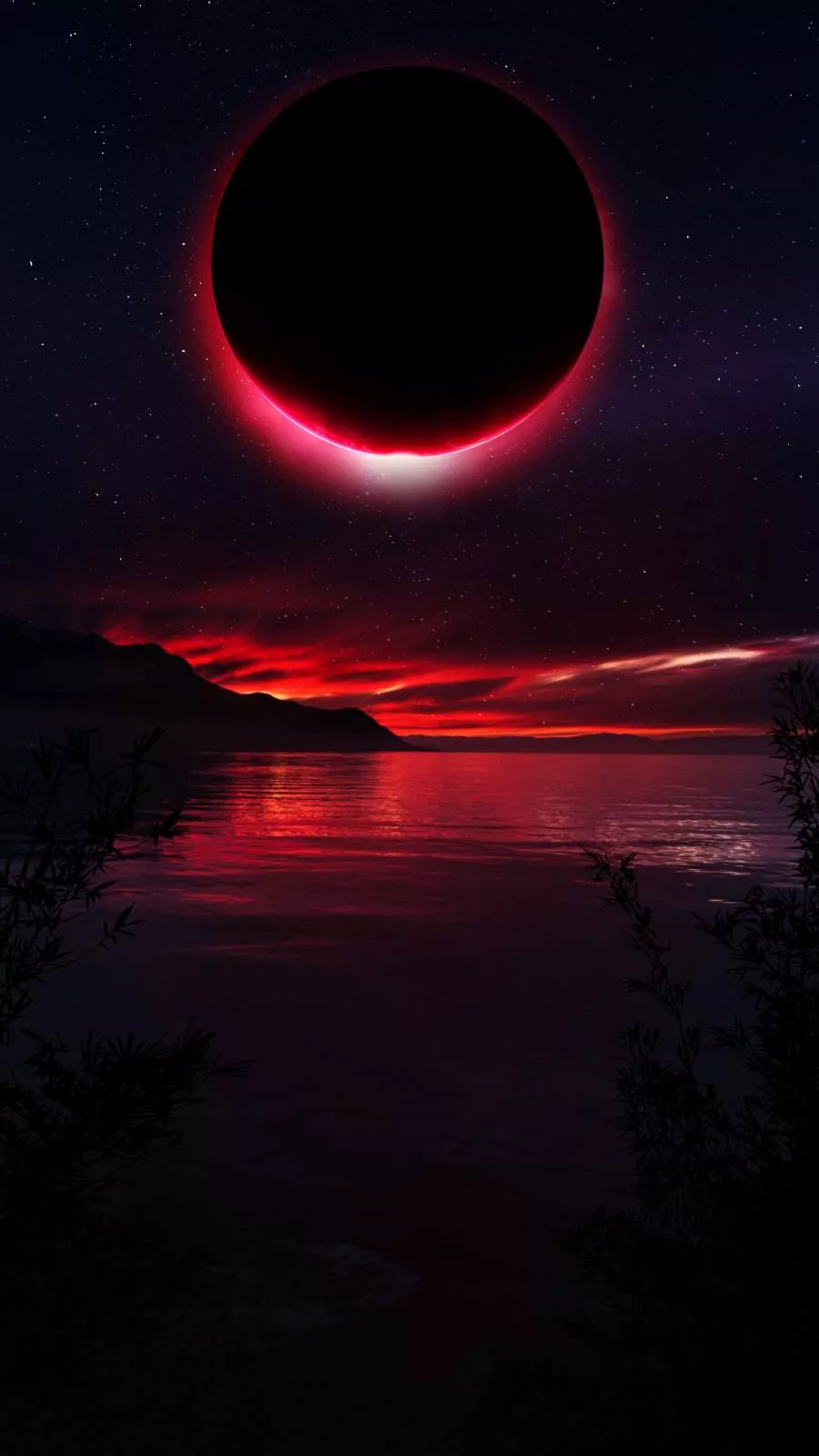 Red Eclypse iPhone Wallpaper
