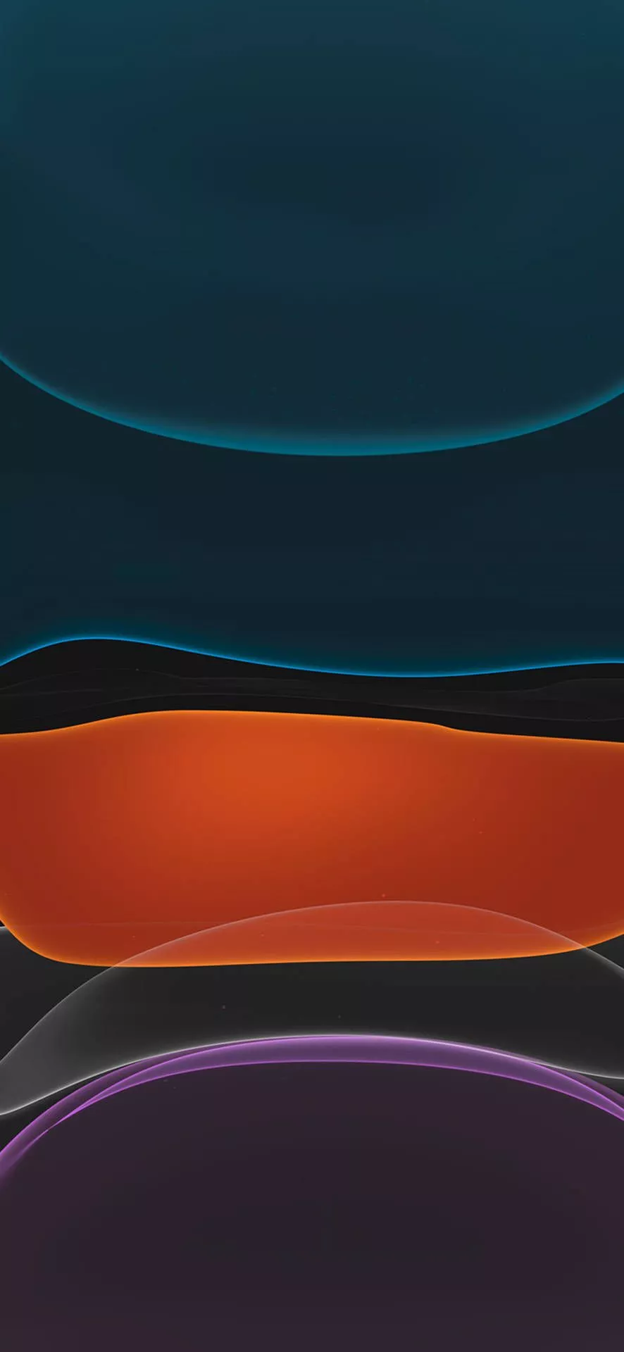 Blue Orange Purple iPhone 11 Art