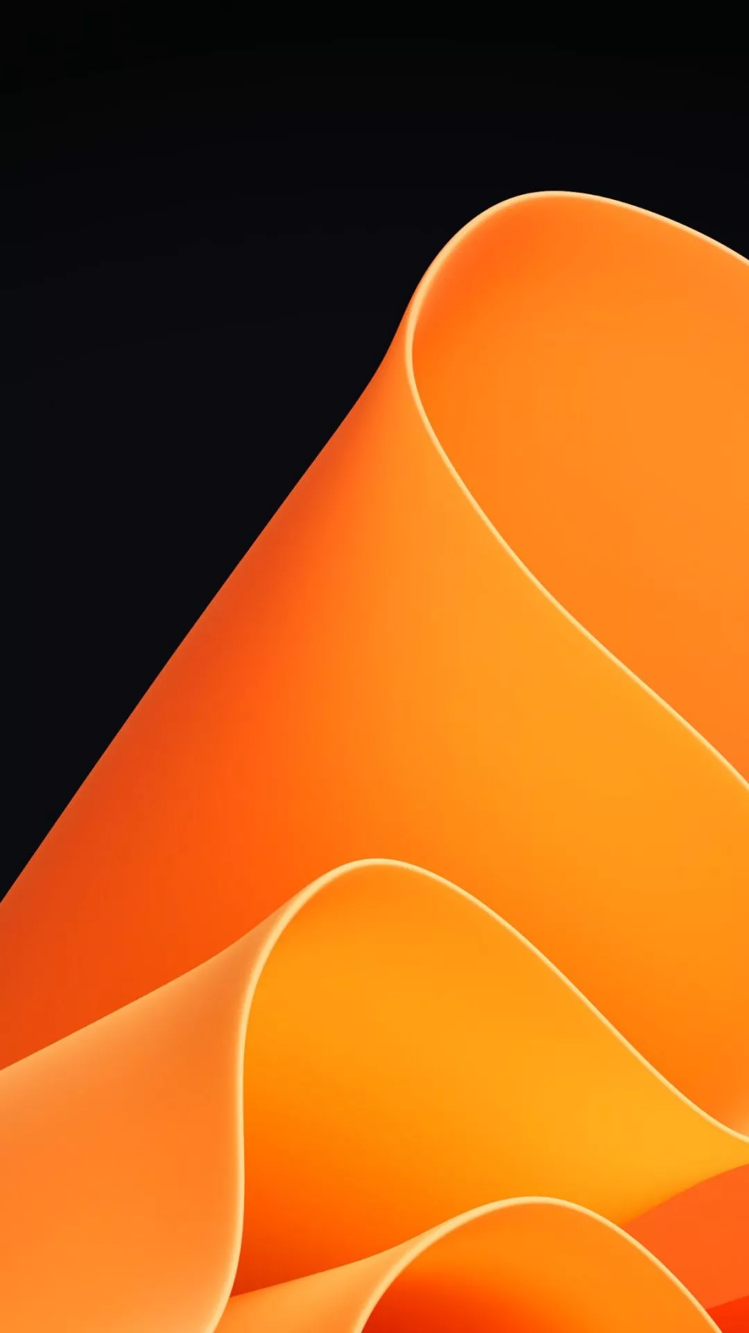 Download wallpaper: Orange waves