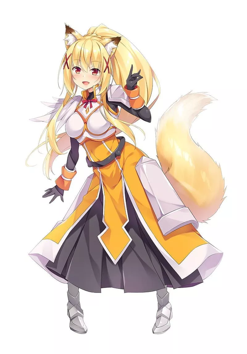 Darkness, fox, girl, isekai, konosuba
