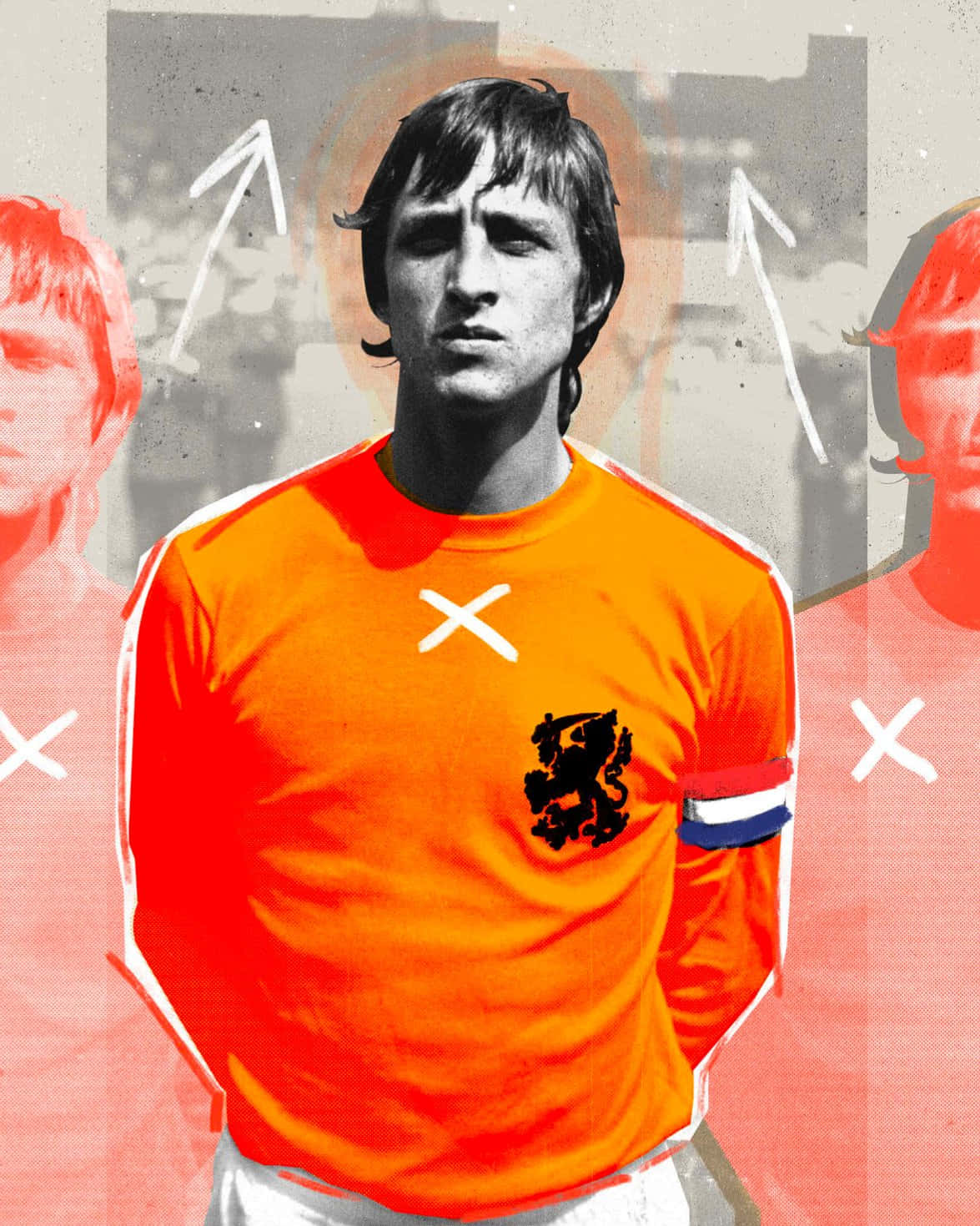 Johan Cruyff Graphic Art Wallpaper