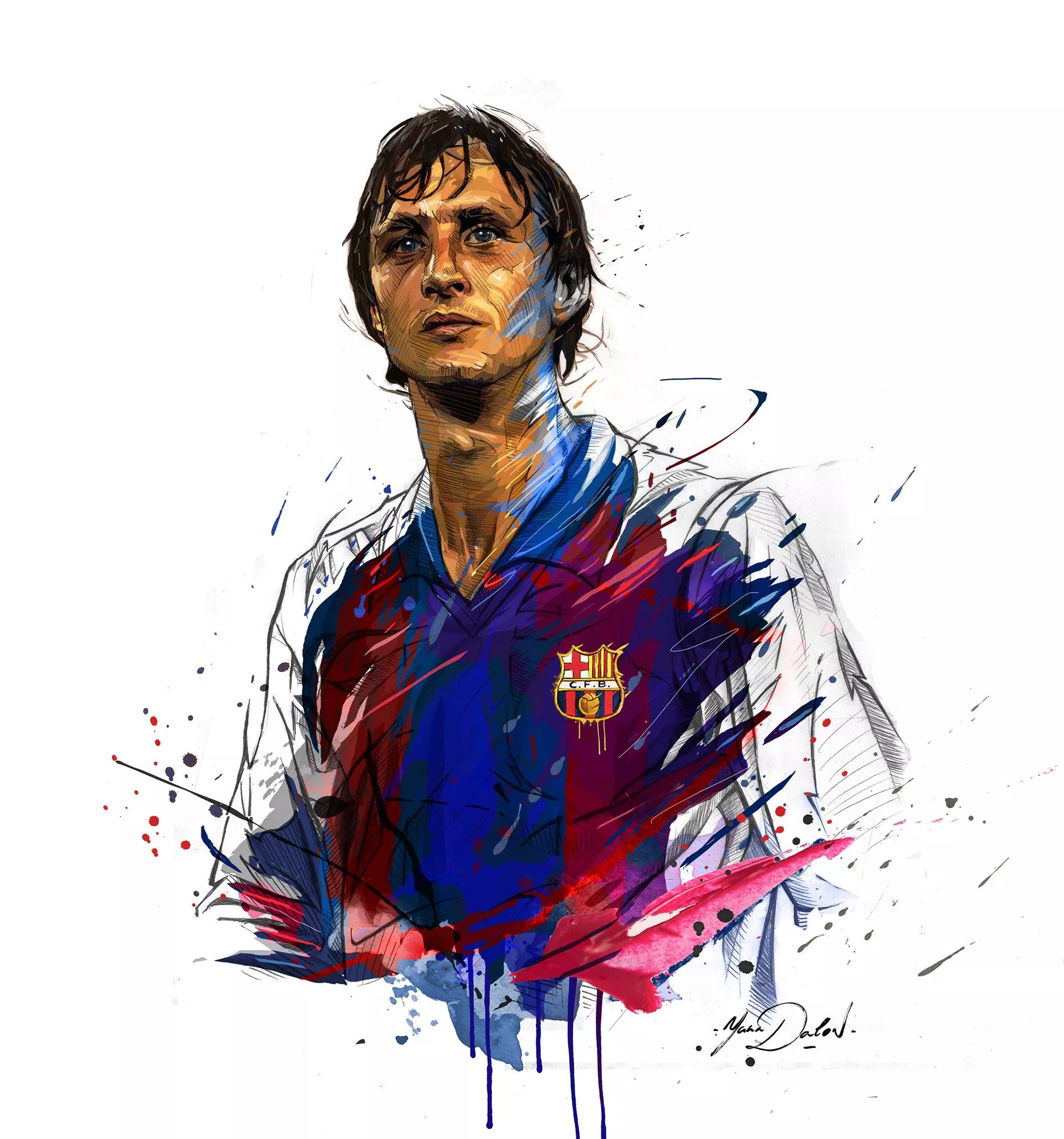 Johan Cruyff. Image - Behance