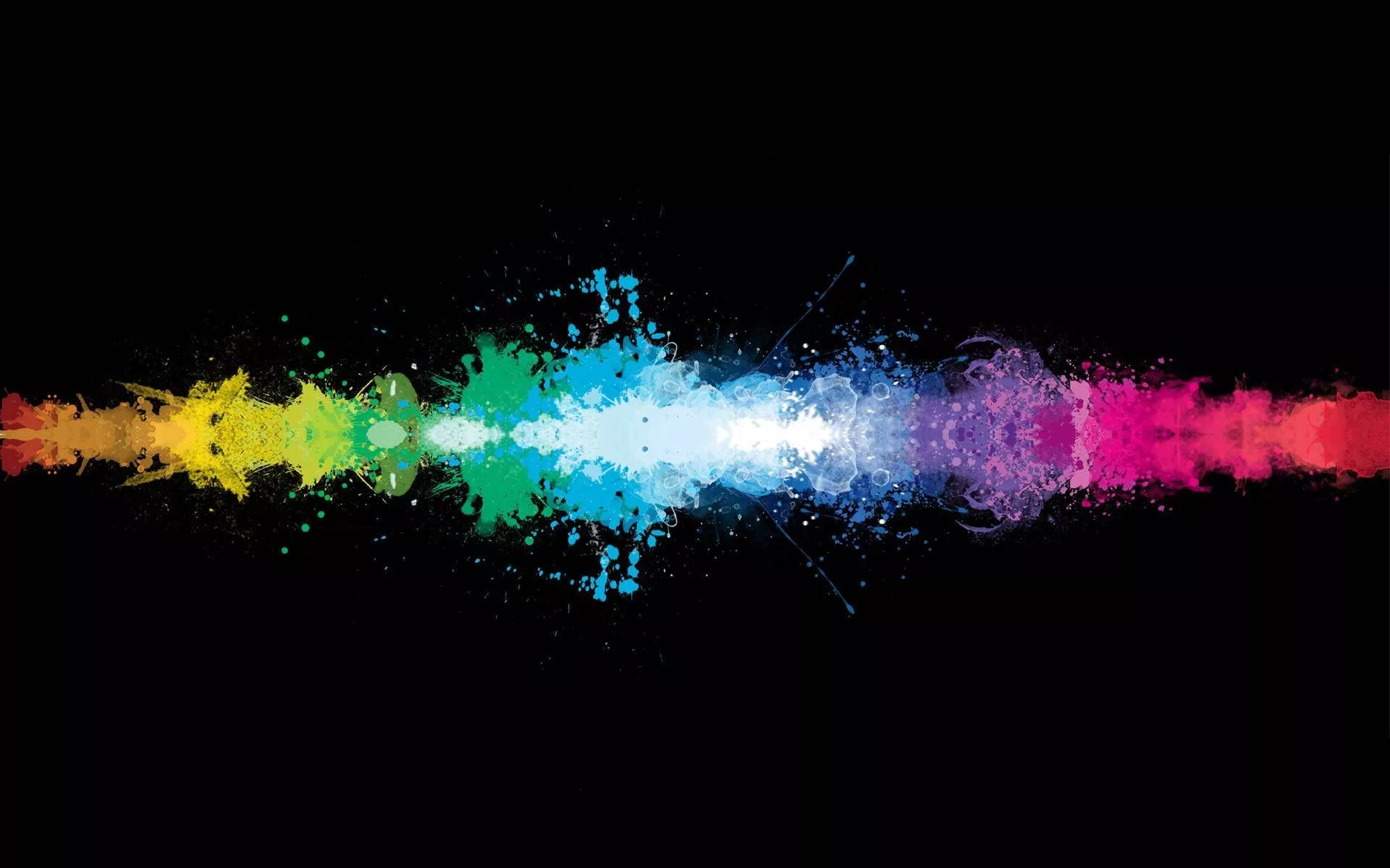 Cool Desktop Rainbow Color Splash