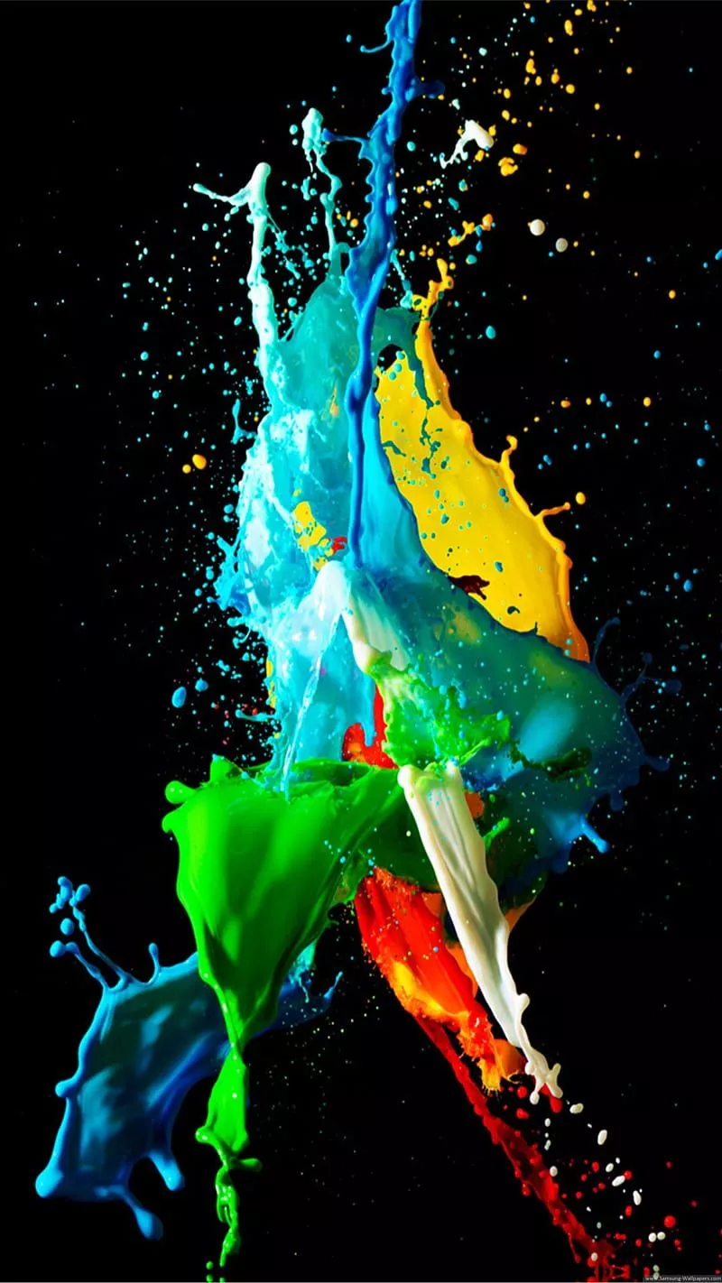 HD colours splash wallpaper