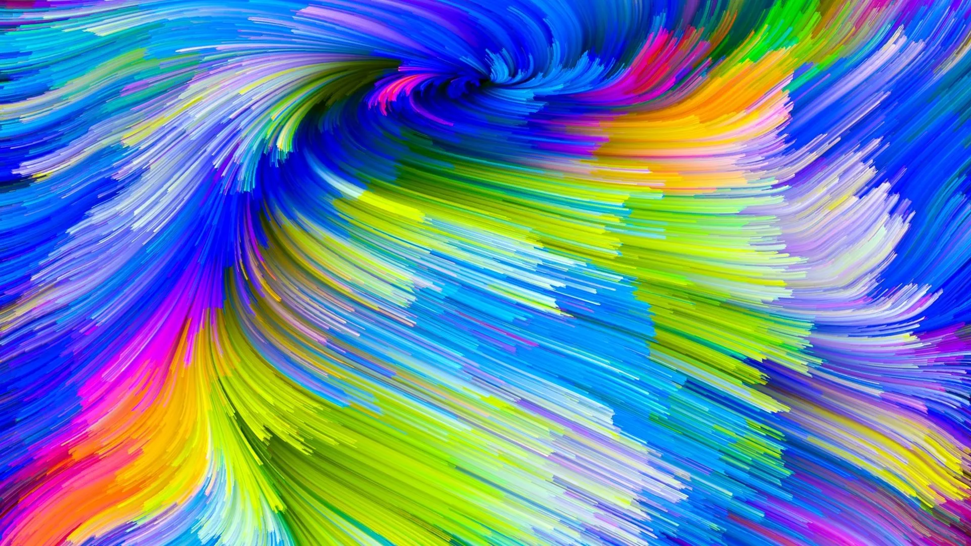 Rainbow Paint Splash 1080P Laptop