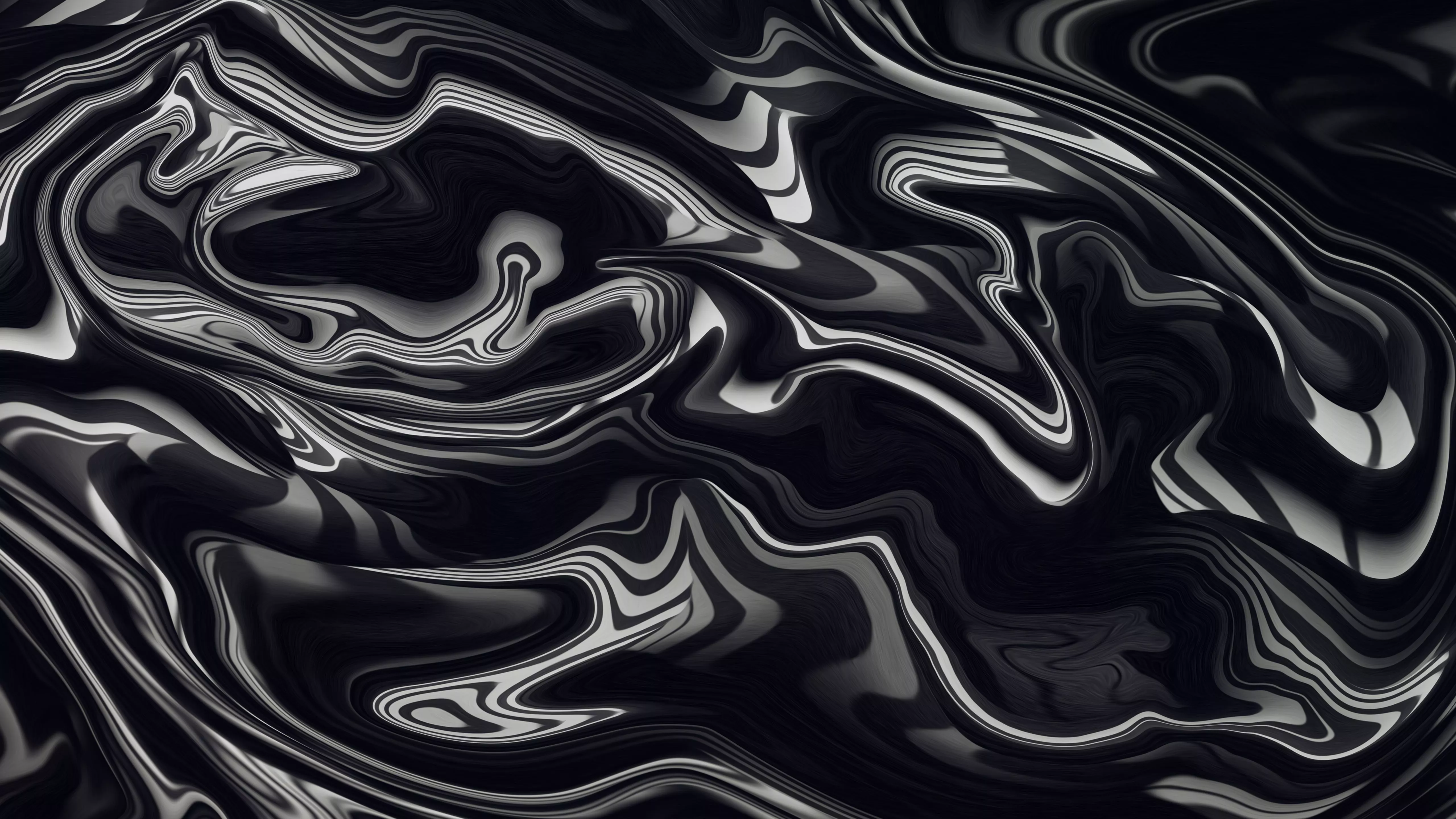 Black Color Liquid 4K Wallpaper, HD Abstract 4K Wallpaper, Image and Background