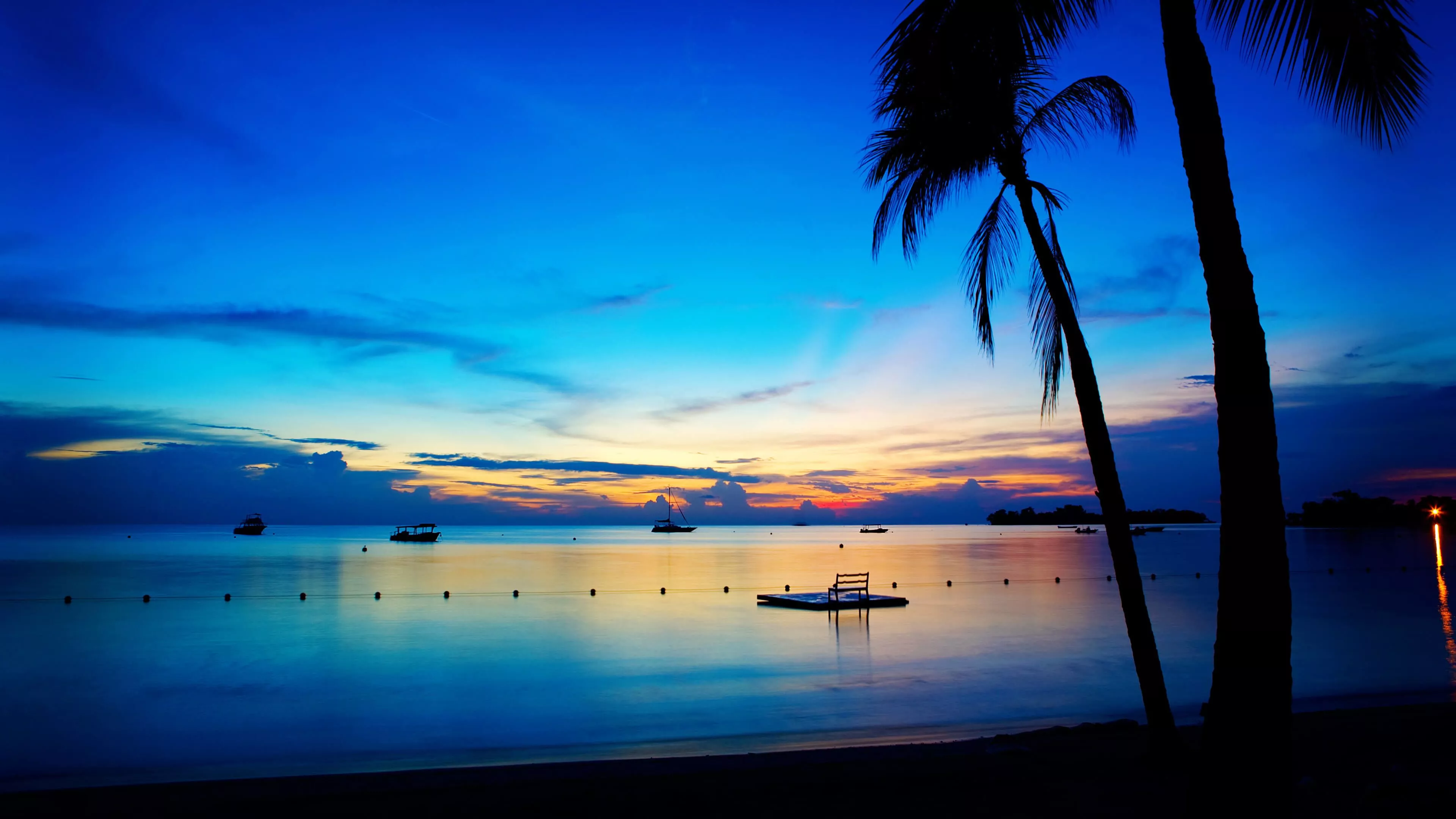 Night at Beach 4K HD Wallpaper. HD