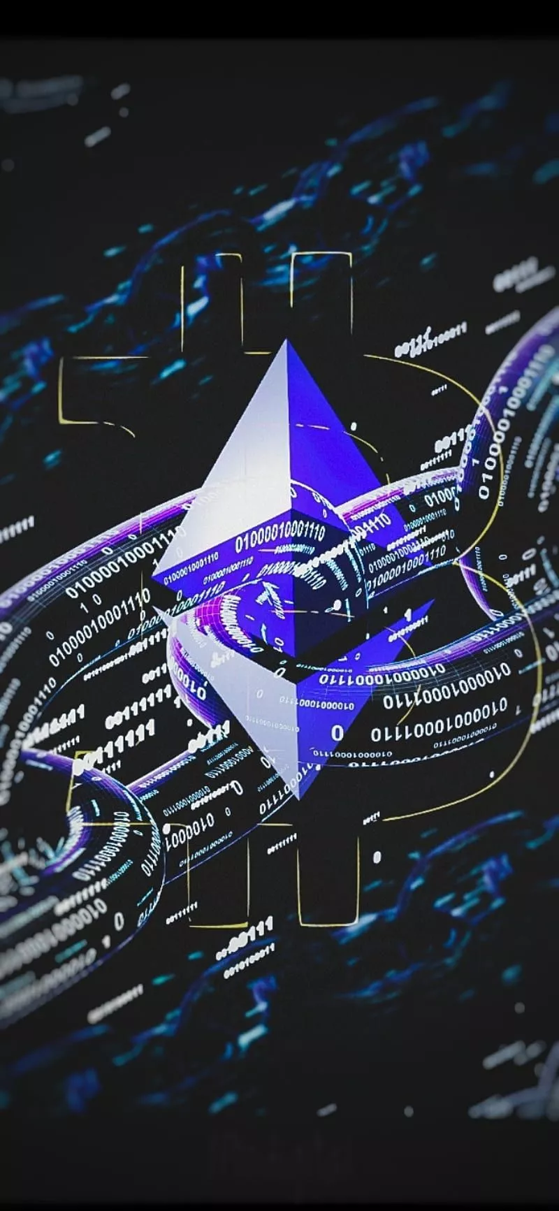 Crypto, dogecoin, ethereum, star, cardano, black, metal, logo, bitcoin, HD phone wallpaper