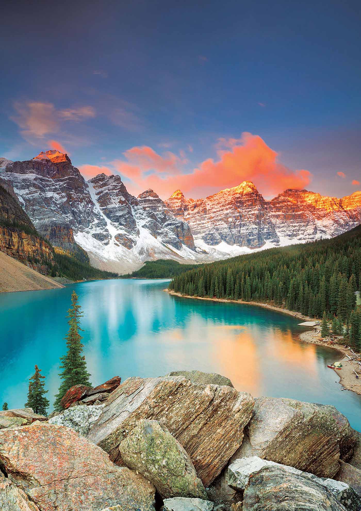 Moraine Lake, Banff, 1000 Pieces, Educa