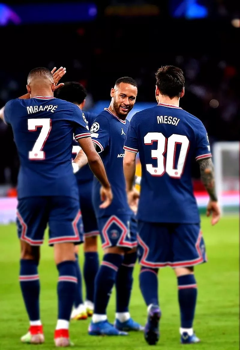 HD neymar messi mbappe wallpaper