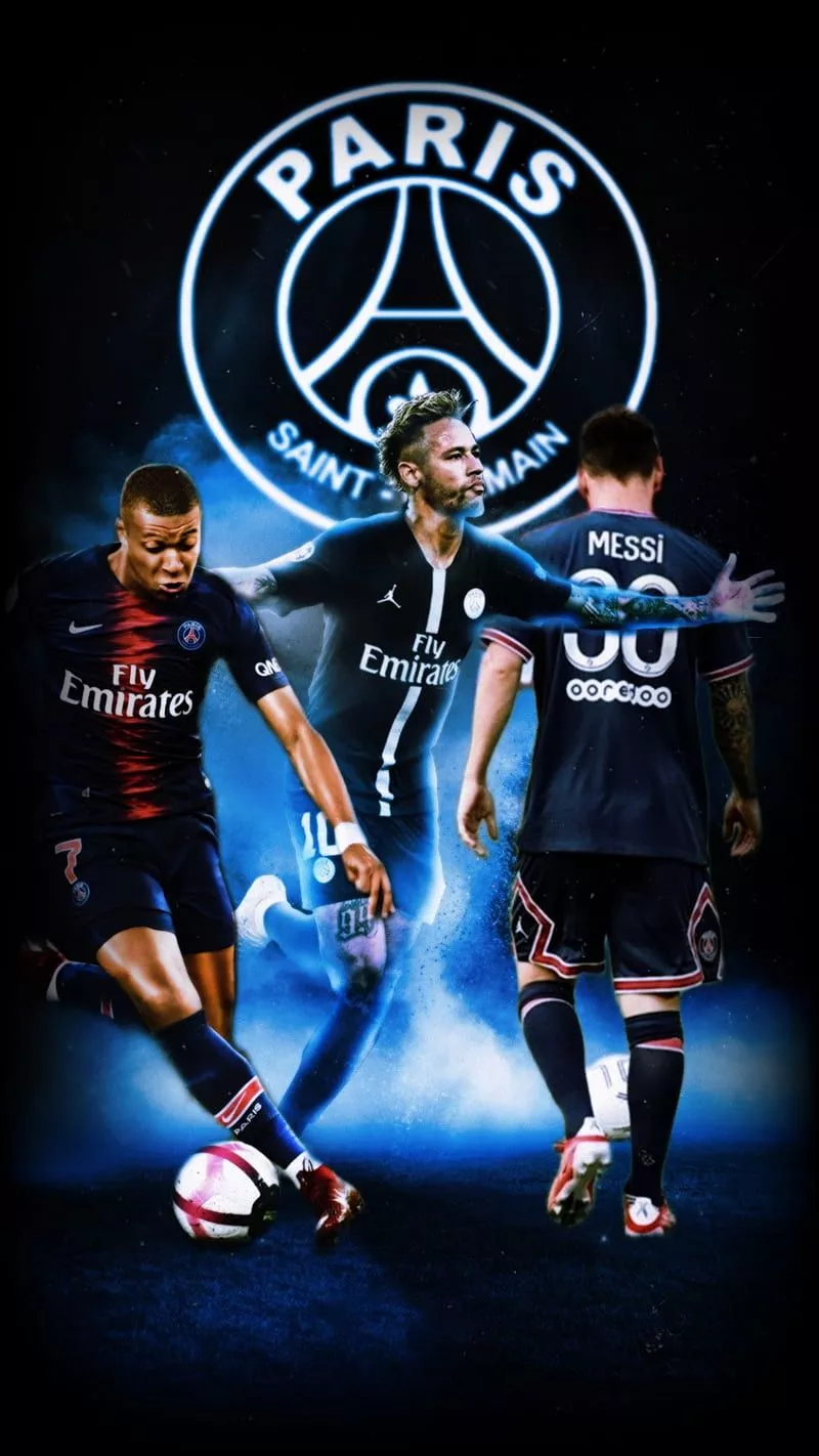 HD neymar messi mbappe wallpaper