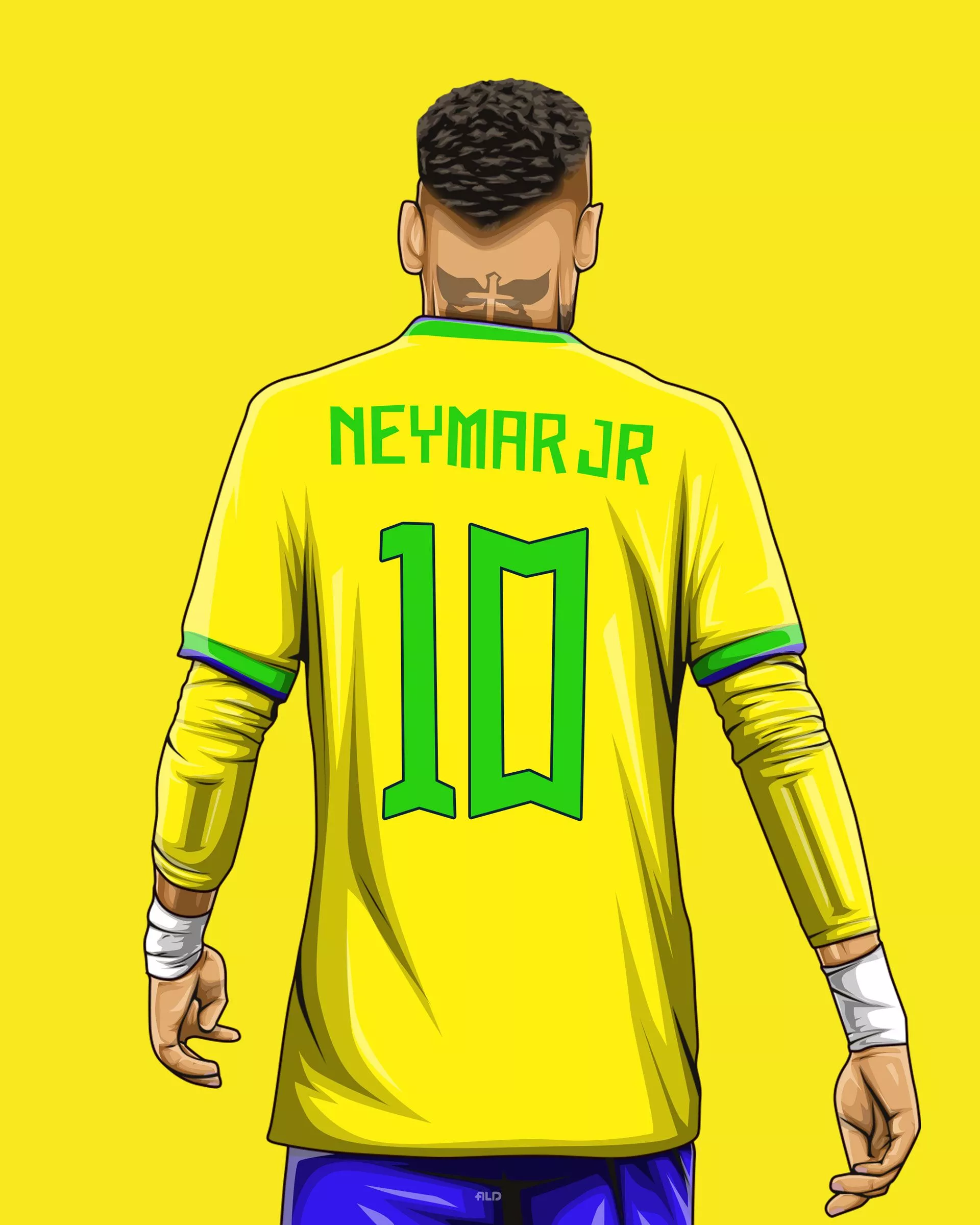 Neymar Jr Brazil Art Wallpaper