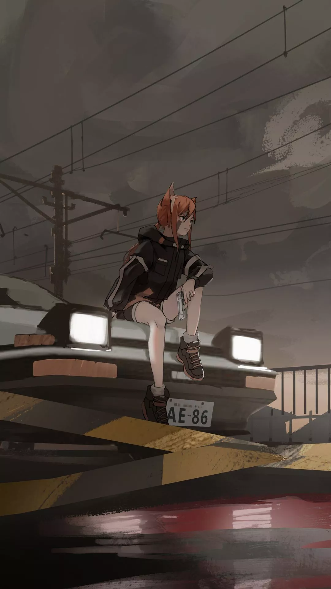 Anime Girl On Train Track