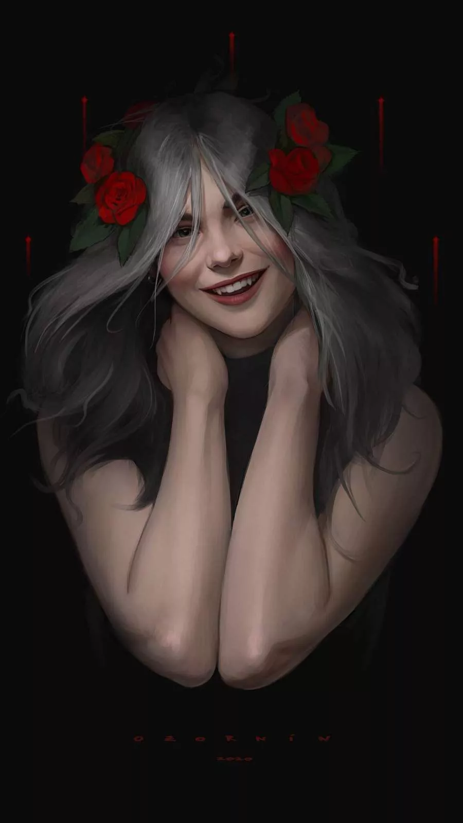 Vampire Girl iPhone Wallpaper