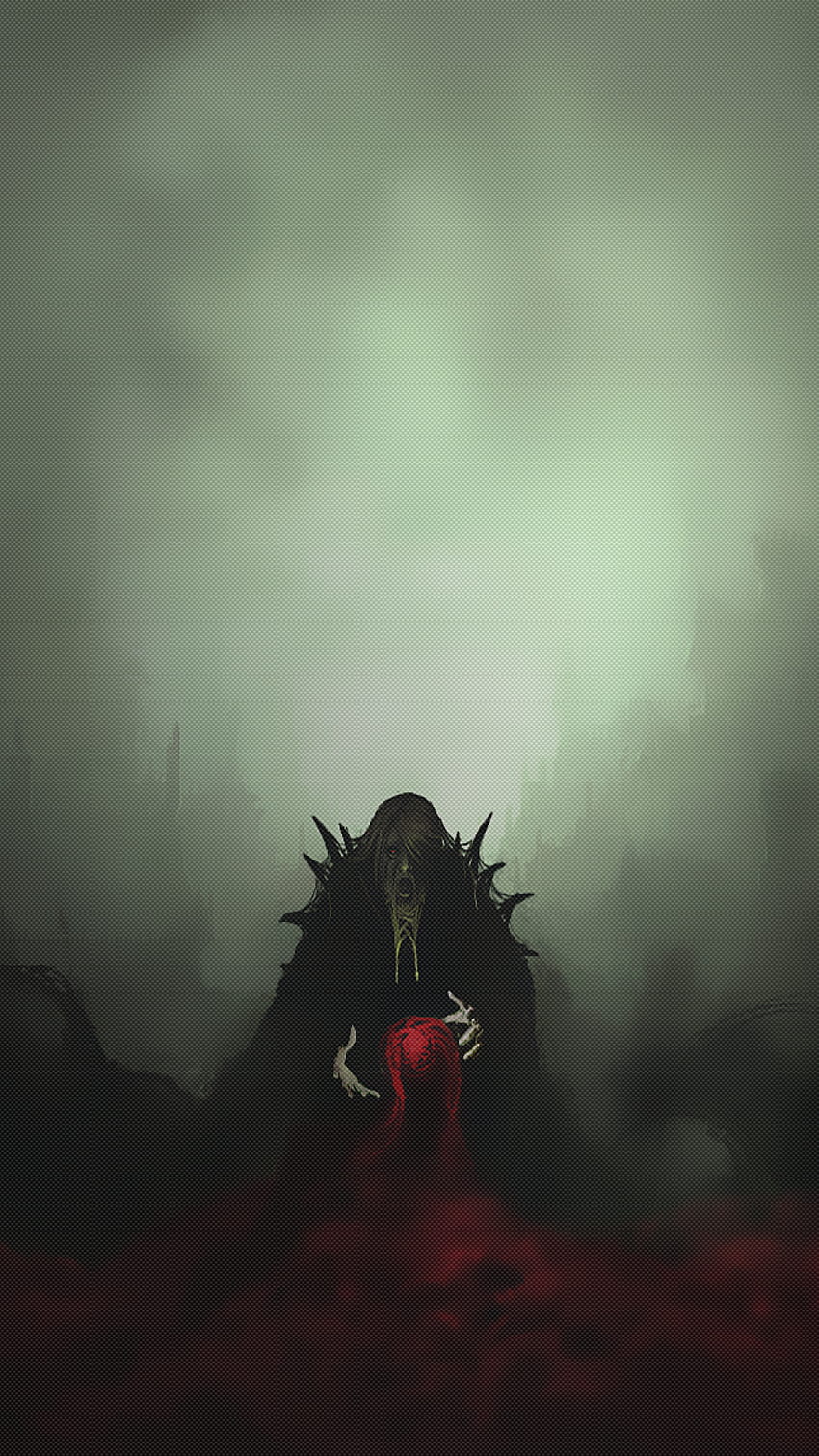 Vampire, Graveyard, Crows, Dark Theme