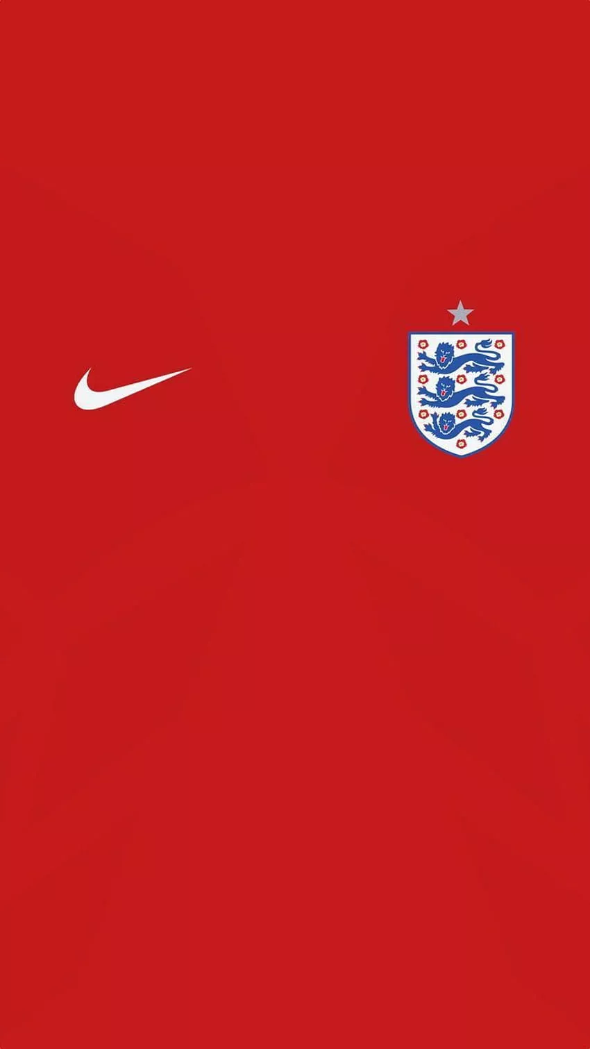 Red England away shirt England national