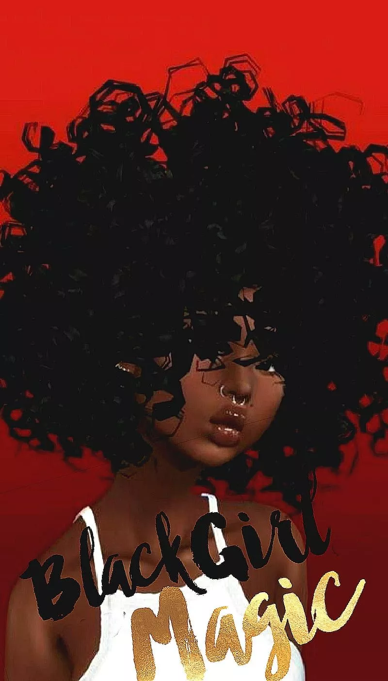 Blackgirlmagic, black, curlyhair, girl