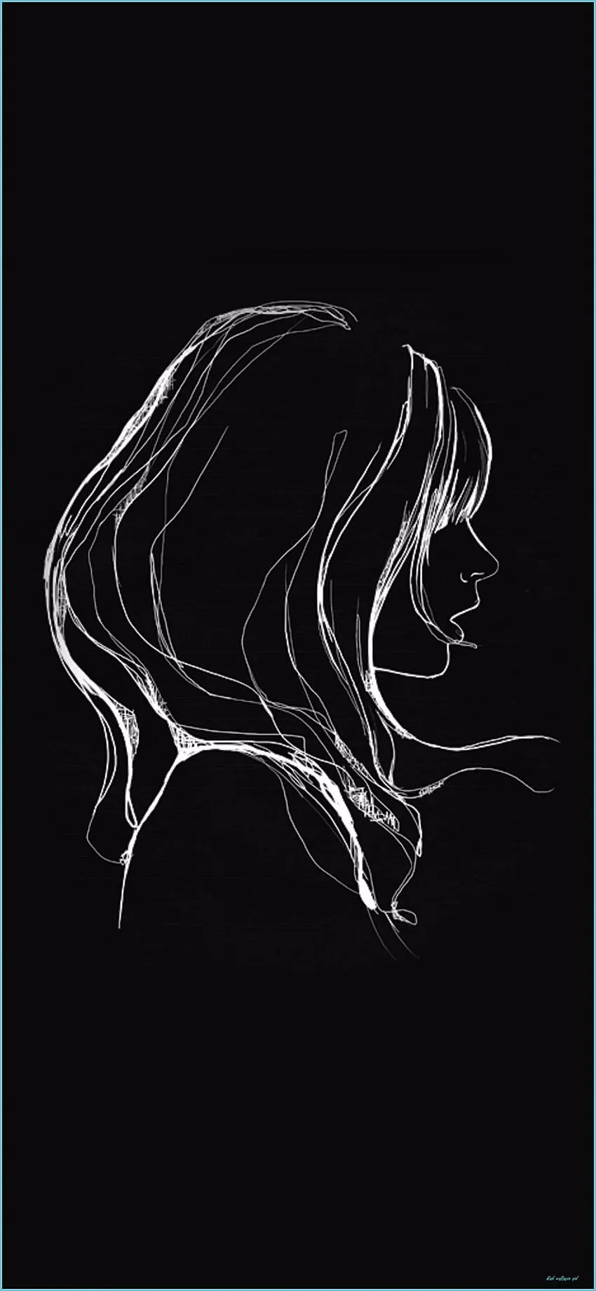 Top Black Drawing Background