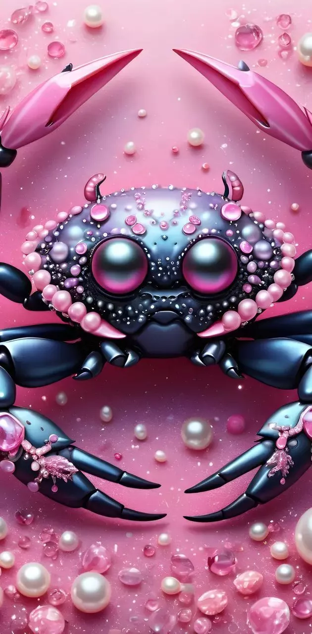 pink crab wallpaper