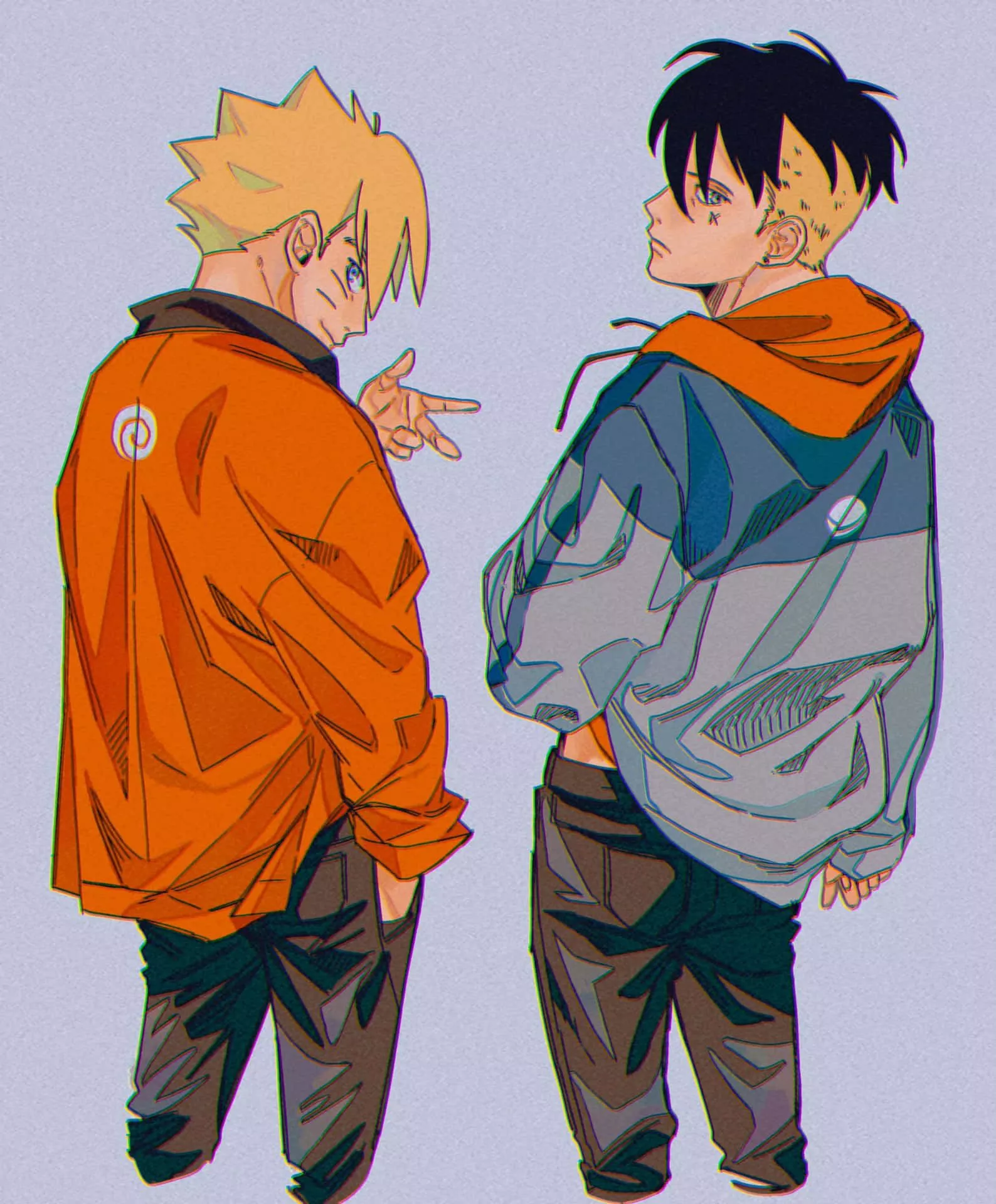 Kawaki in an intense battle Wallpaper