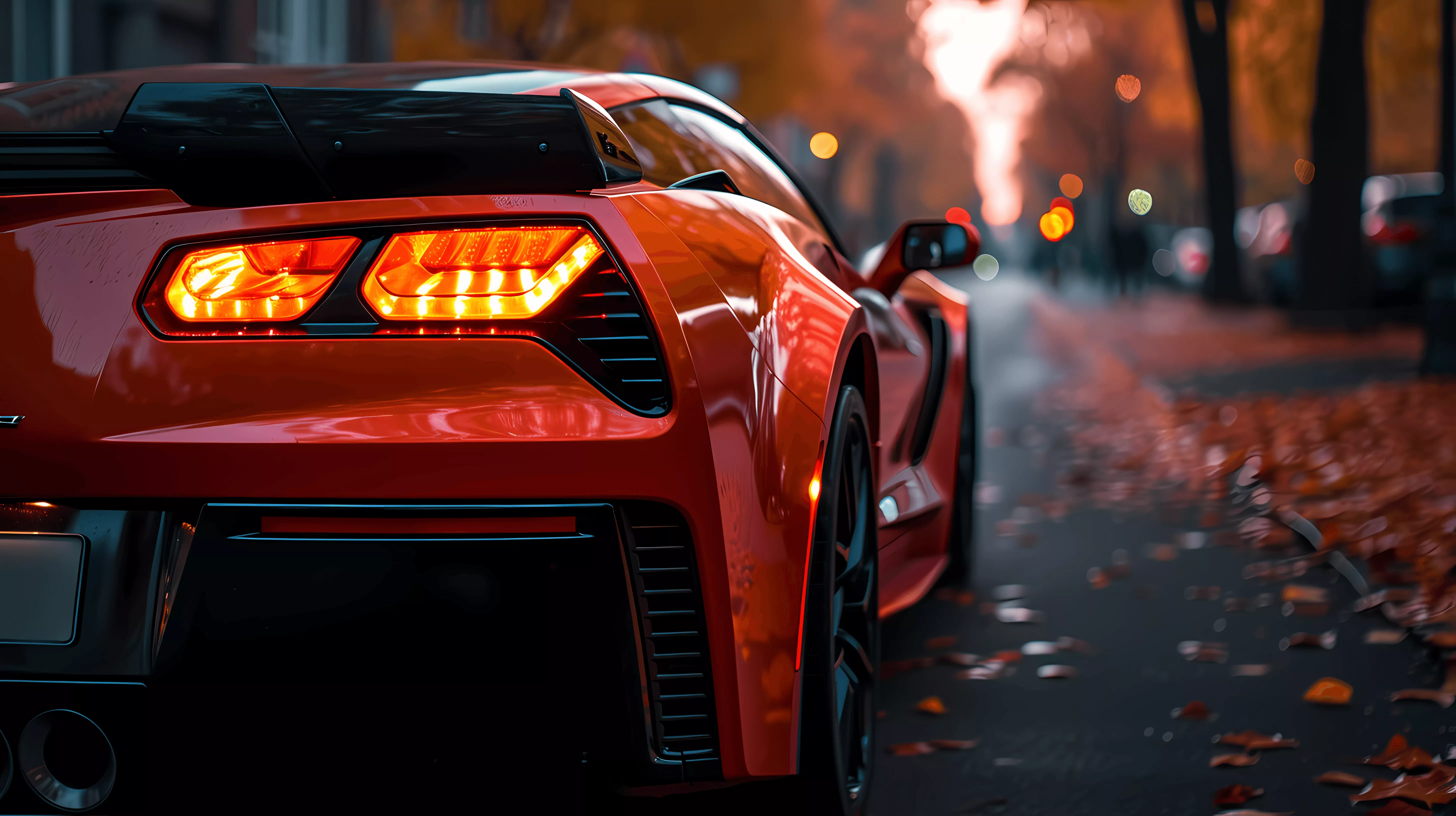 Lights on, engine on